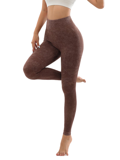6 Pack Mesh Cut Out Leggings For Women Tights Breathable Workout Tummy Control Pants